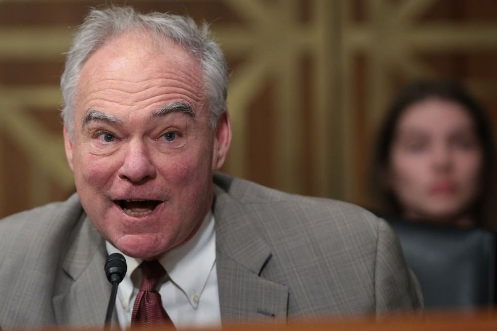 Tim Kaine trying to weasel a ban on Hegseth changing base names into the military budget