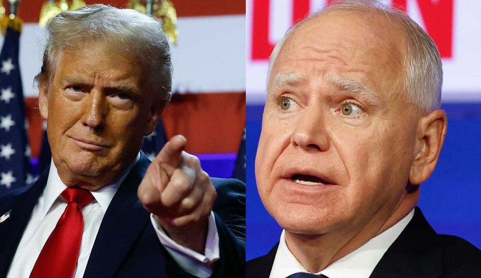 Tim Walz tries to dunk on Trump and gets pantsed on social media