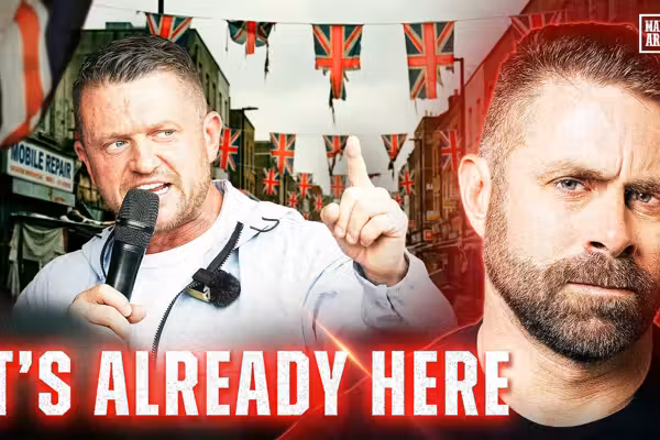 Tommy Robinson warns Nick Freitas that an Islamic invasion is taking over the West