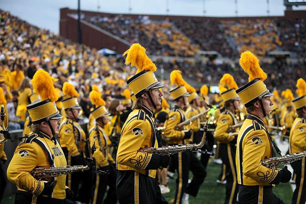 Tragedy strikes University of Iowa marching band during college football home opener
