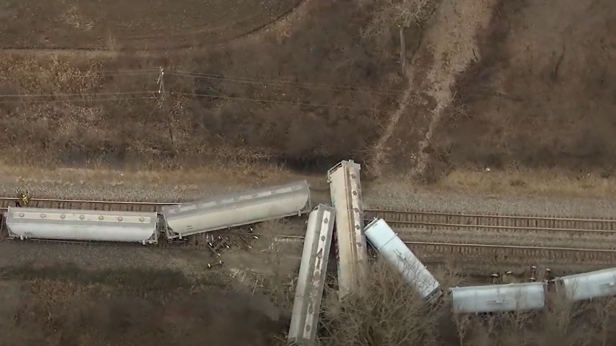 Train derails in Van Buren Township outside Detroit, one car carrying hazardous materials, same operator as East Palestine derailment