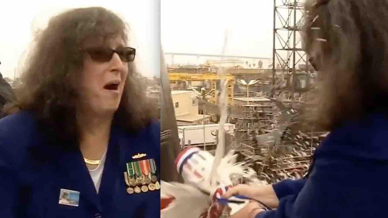 Transgender female Navy veteran christens ship named after slain gay rights leader Harvey Milk