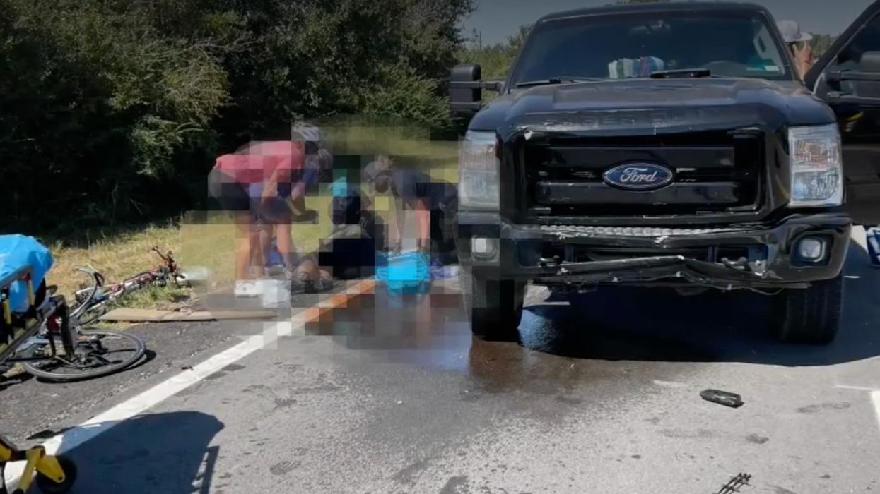 Truck-driving teen mows down 6 cyclists after allegedly attempting to blow exhaust on them: Heard a lot of 'crunching,' 'tires screeching,' 'screaming'