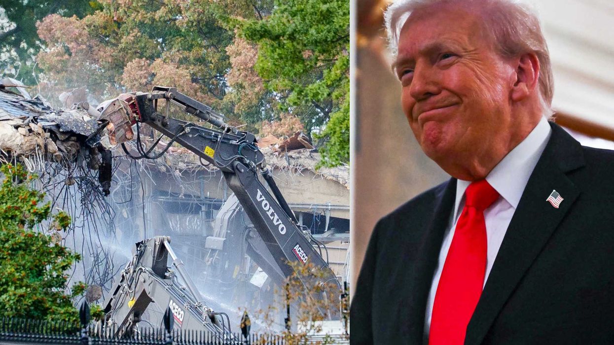 Trump administration mocks outrage of 'unhinged leftists' as construction of ballroom begins at White House