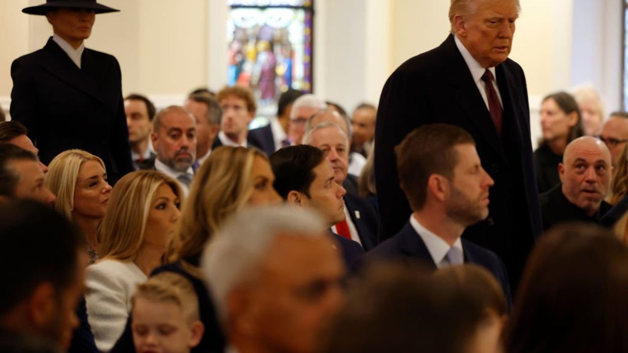 Trump attends Inauguration Day service with family, Joe Rogan, Zuckerberg — at church torched by leftists in 2020