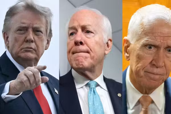 Trump BLASTS Cornyn and Tillis for holding AG nomination HOSTAGE