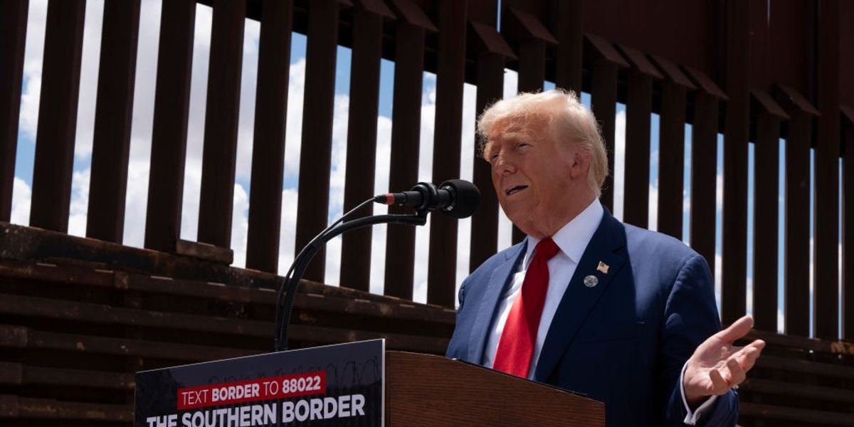 Trump claims another border victory after Biden auctioned wall materials for rock-bottom prices Trump claims another border victory after Biden auctioned wall materials for rock-bottom prices