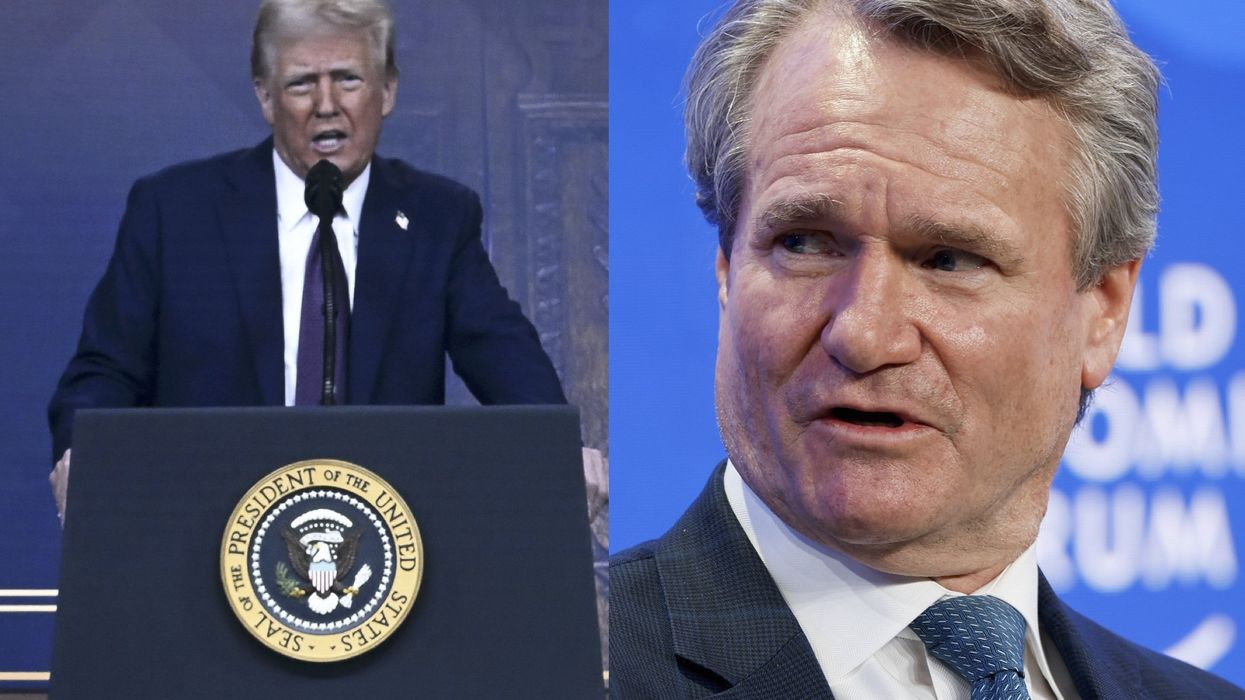 Trump confronts Bank of America CEO at World Economic Forum: 'What you're doing is wrong'