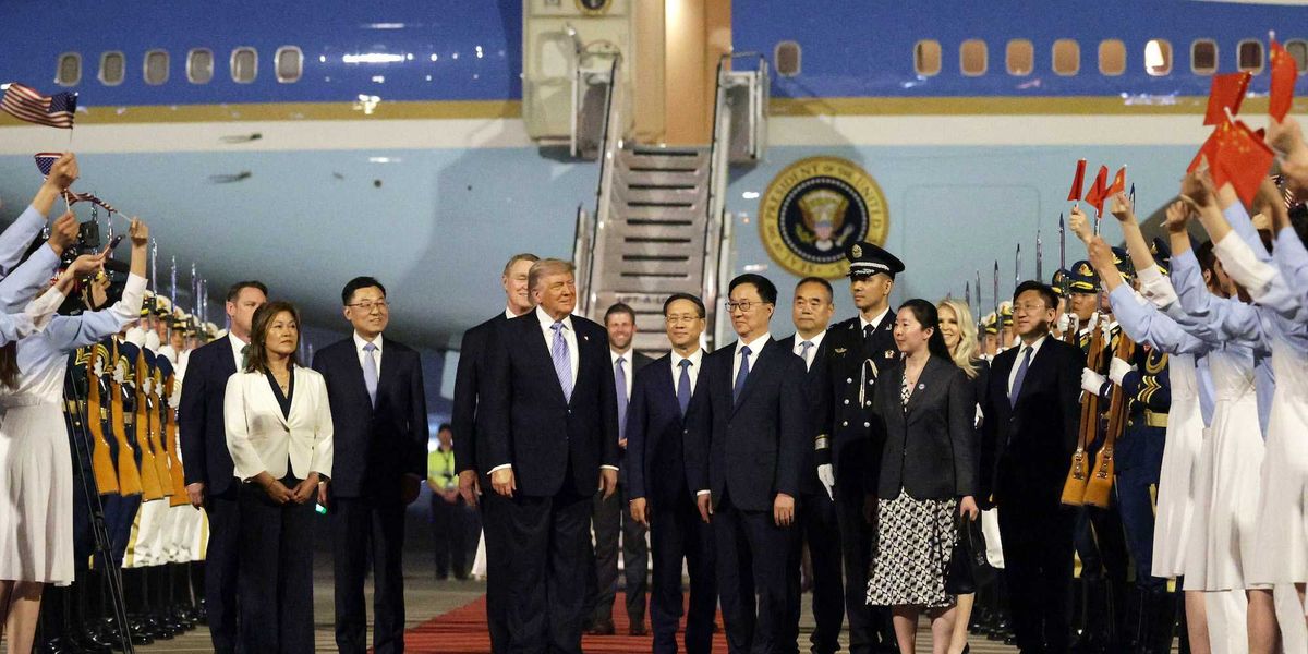 Trump goes to China with THIS surprise guest and an entourage of business leaders