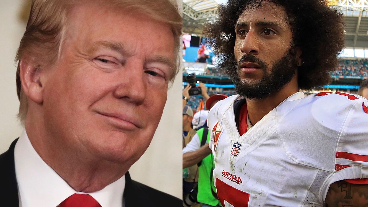Trump is asked if Colin Kaepernick should be allowed to play football — he says 'absolutely'