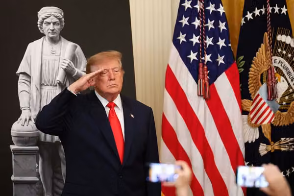 Trump pays homage to Columbus, unveils special tribute from Italy