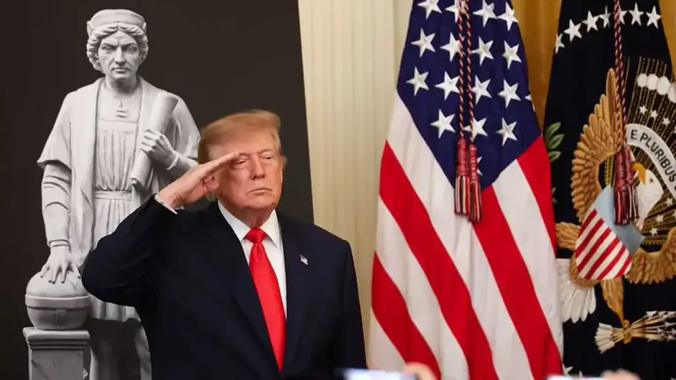 Trump pays homage to Columbus, unveils special tribute from Italy