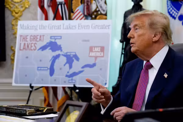 Trump renames Lake Ontario to 'Lake America' in jab at Canada over trade war