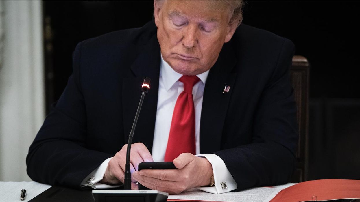 Trump reportedly is texting after longtime 'resistance' to it. NYT says his associates are worried over what might pop up on screen from former president.