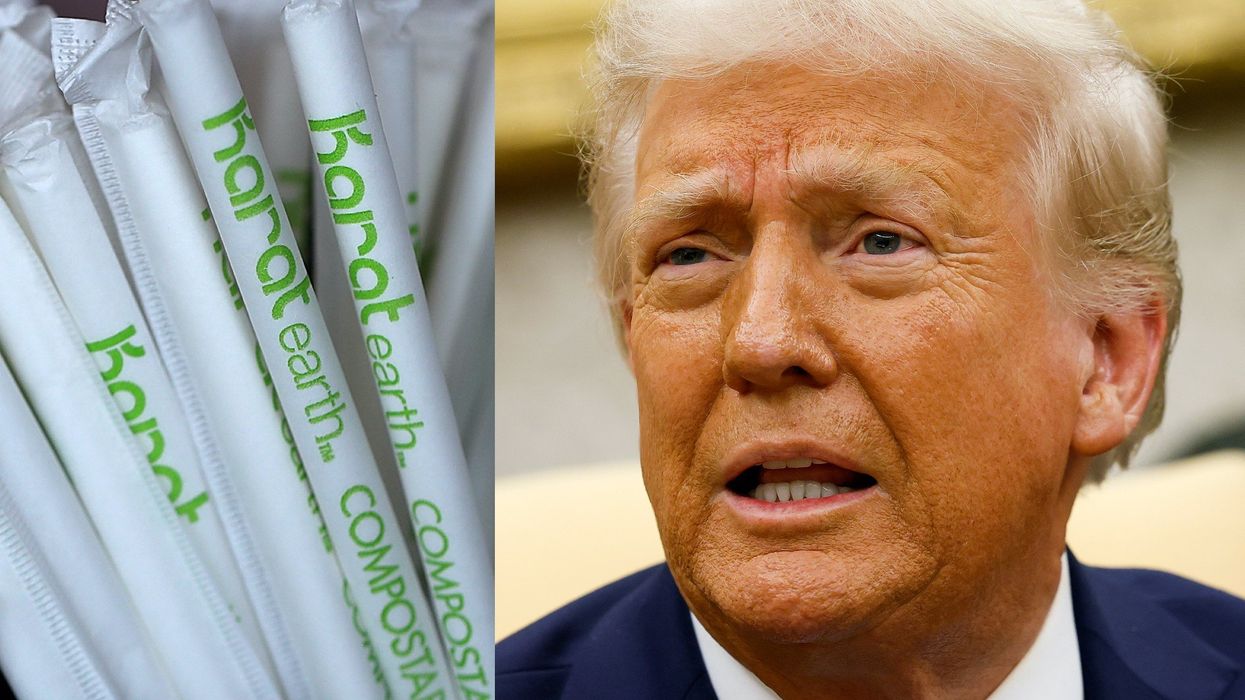 Trump says he will end 'ridiculous' Biden push on paper straws