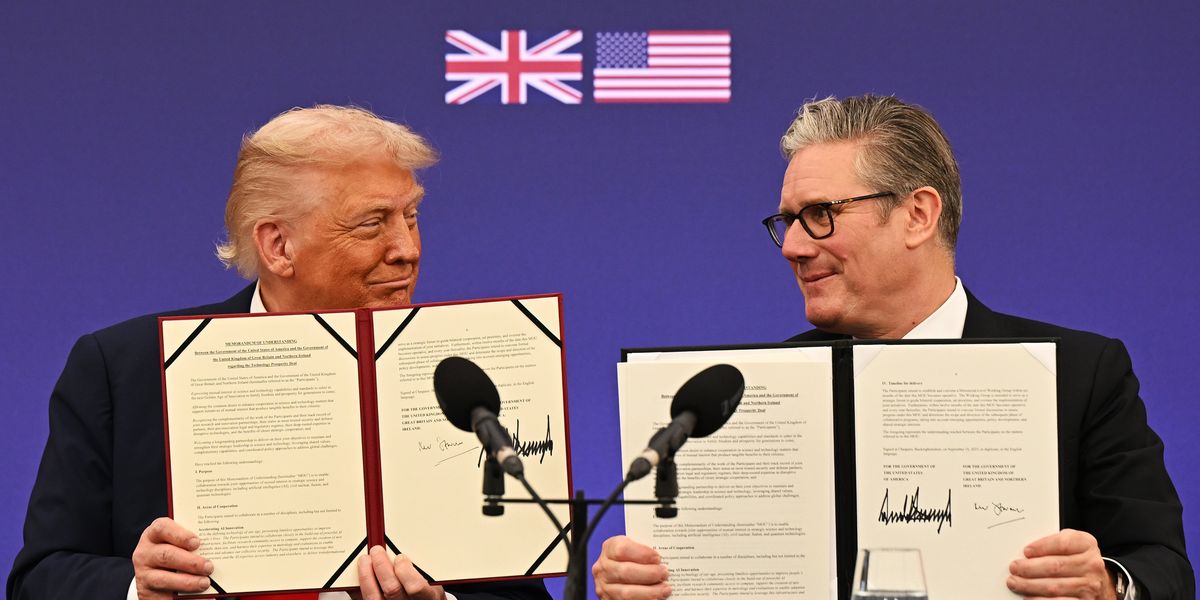 Trump signs new tech deal with UK Trump signs new tech deal with UK