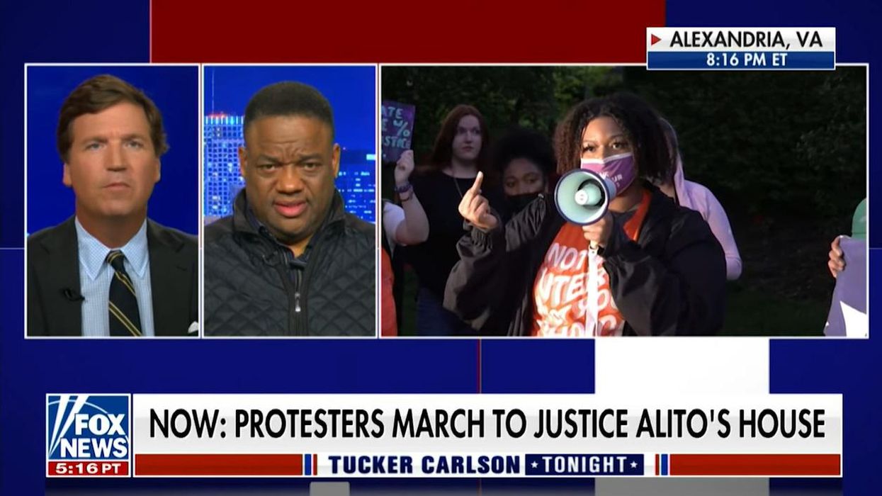 'Turn that off!' Pro-abortion activist goes on R-rated tirade during live 'Tucker Carlson Tonight' segment