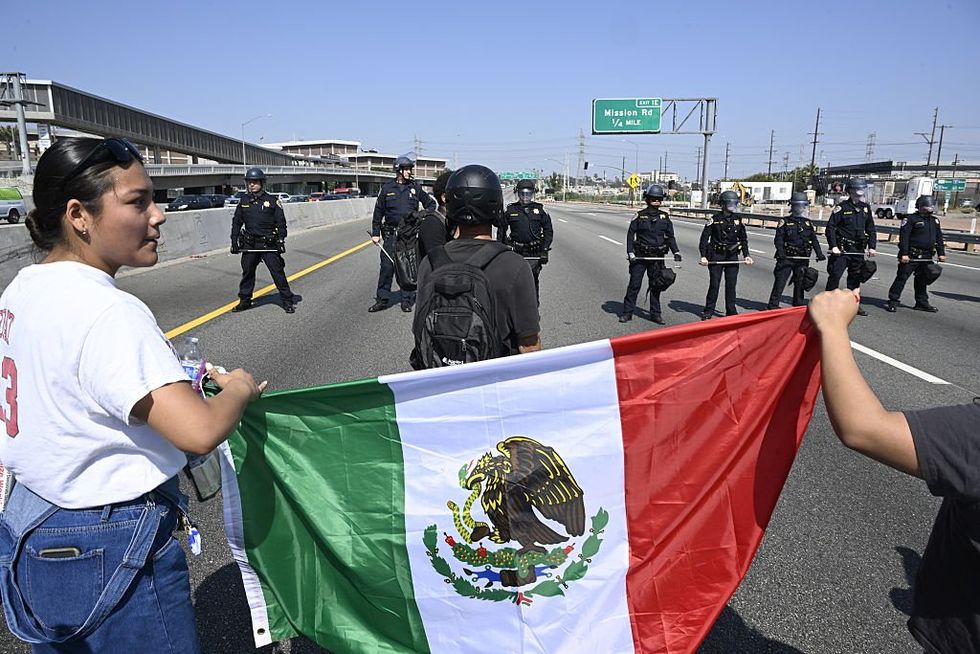 Twin daughters of top Los Angeles Democrat arrested in ICE riots for allegedly assaulting police officer with deadly weapon