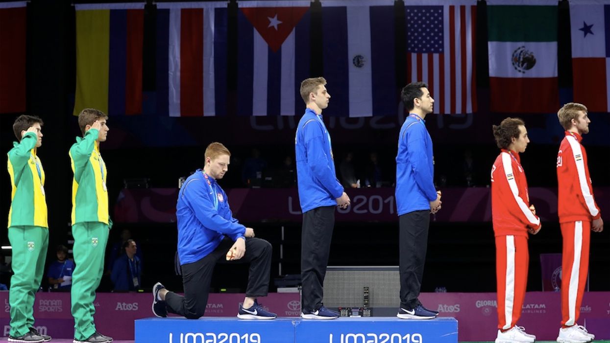 Pan Am athletes who staged podium protests may face 'consequences.' One blasted President Trump, saying he 'spreads hate.'