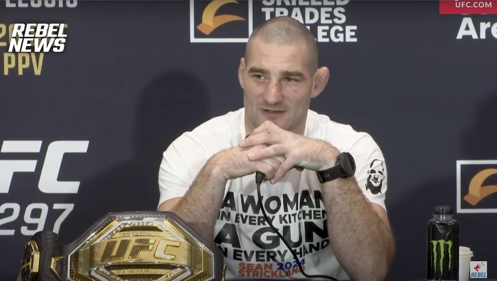 UFC champ Sean Strickland mercilessly eviscerates reporter in anti-woke‚ profanity-laden rant: 'You’re a weak f***ing man'