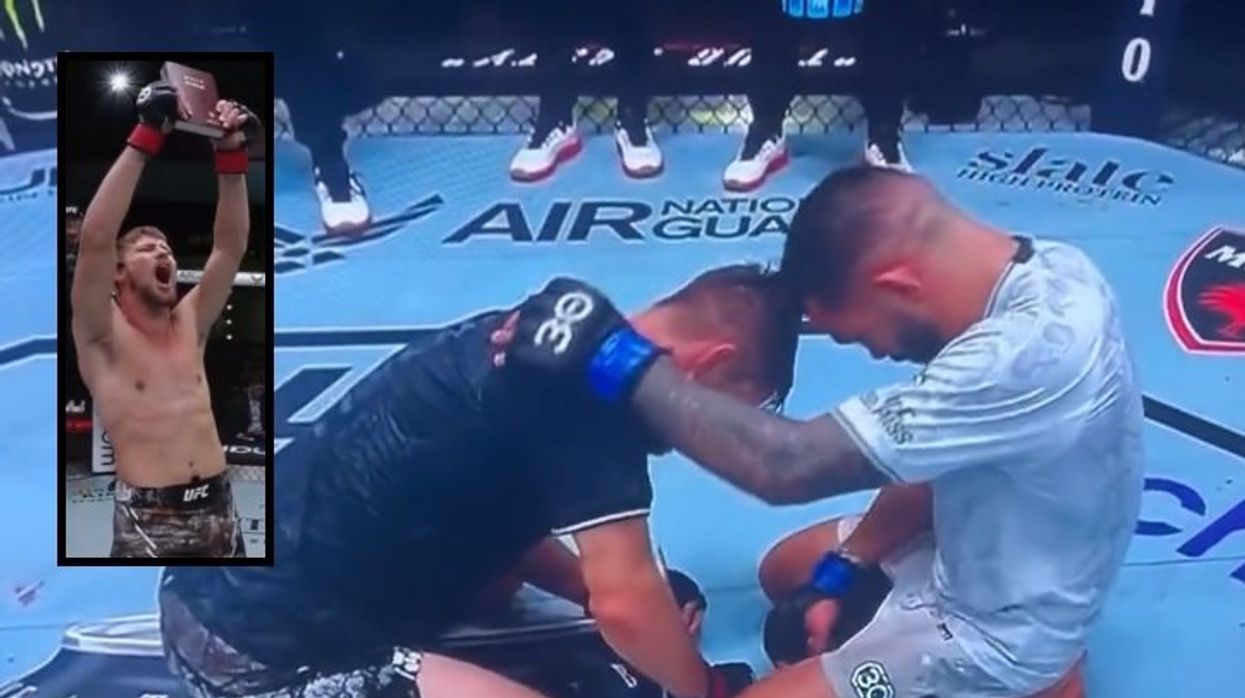 UFC star hoists Bible, prays with opponent after bout, claims Maui fires were 'man-made': 'Satan is taking over this earth'
