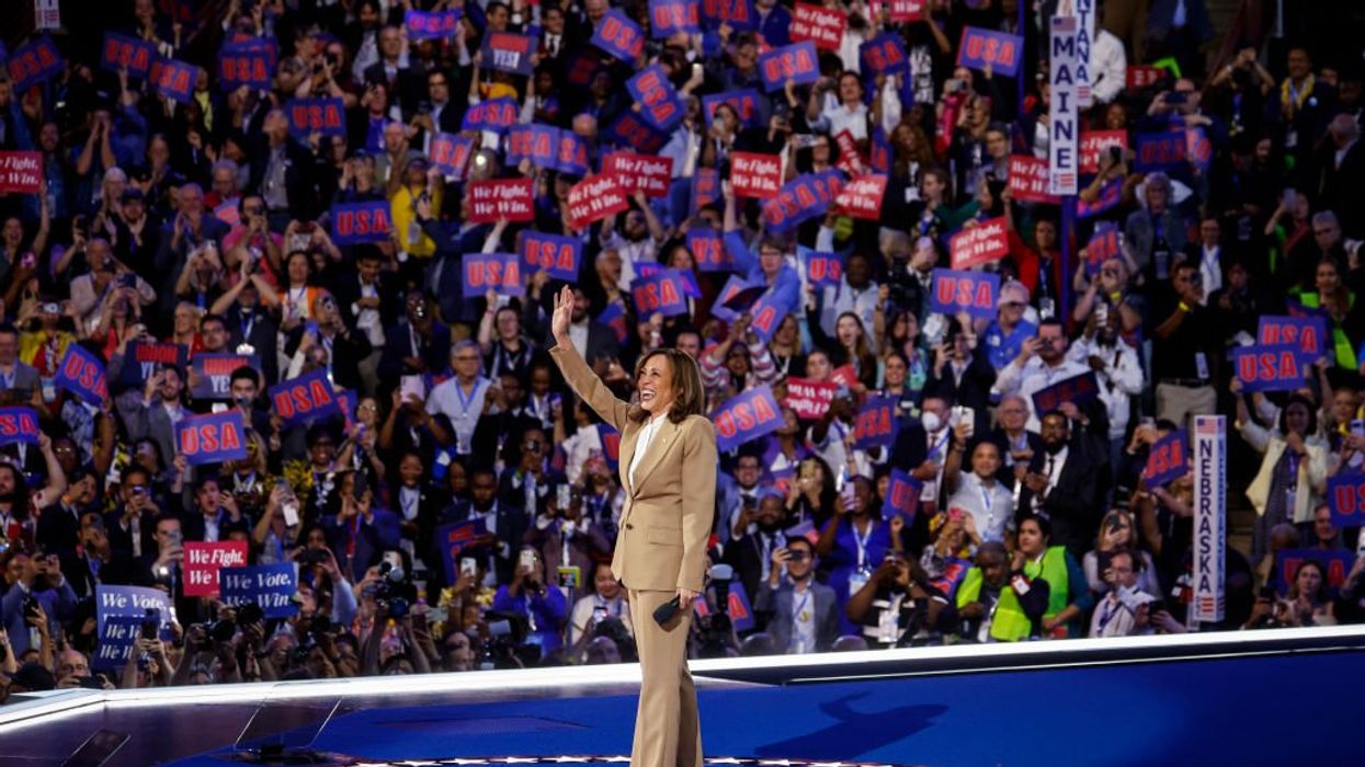 Uncommitted delegates camp outside DNC after dozens vote 'present' rather than for Harris at convention roll call