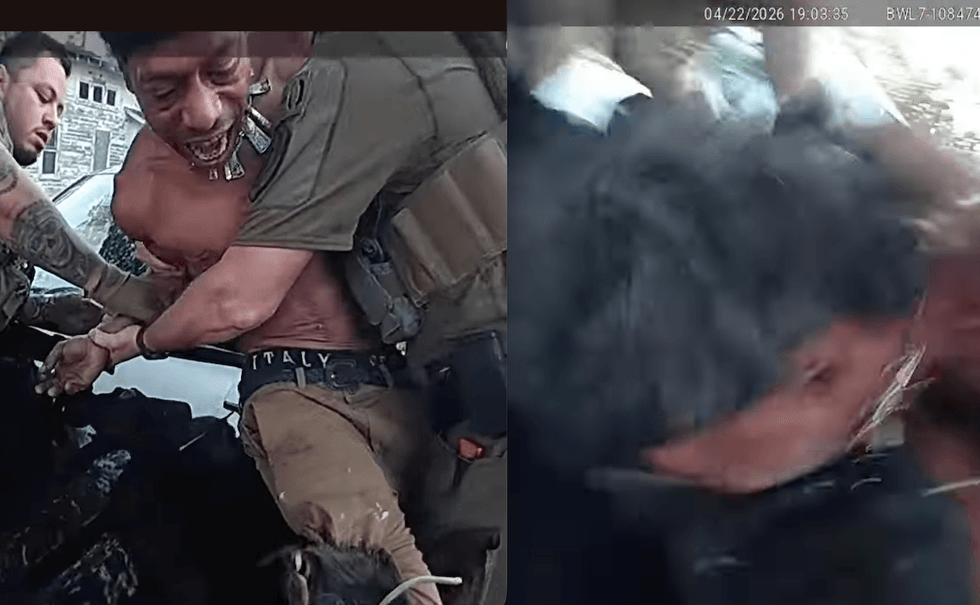 Unhinged man bites police dog while resisting arrest; cops say man became disruptive amid operation he wasn't even part of