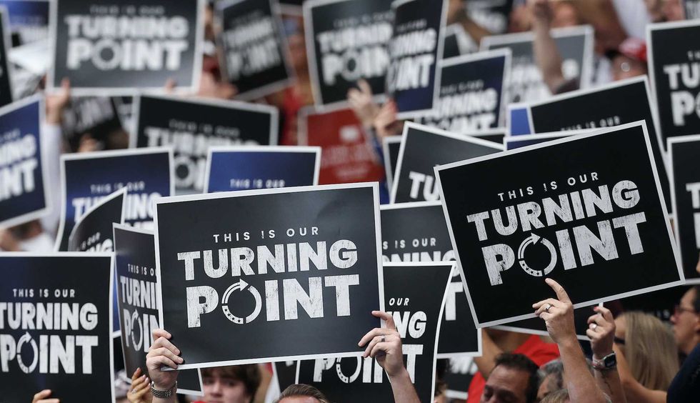 Unhinged student who flipped Turning Point USA table gets arrested and faces 5 charges
