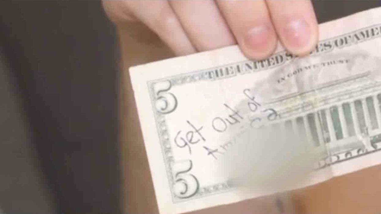 Utah restaurant server: Patrons wearing 'Trump 2020' hats left me tip with gay slur written on it