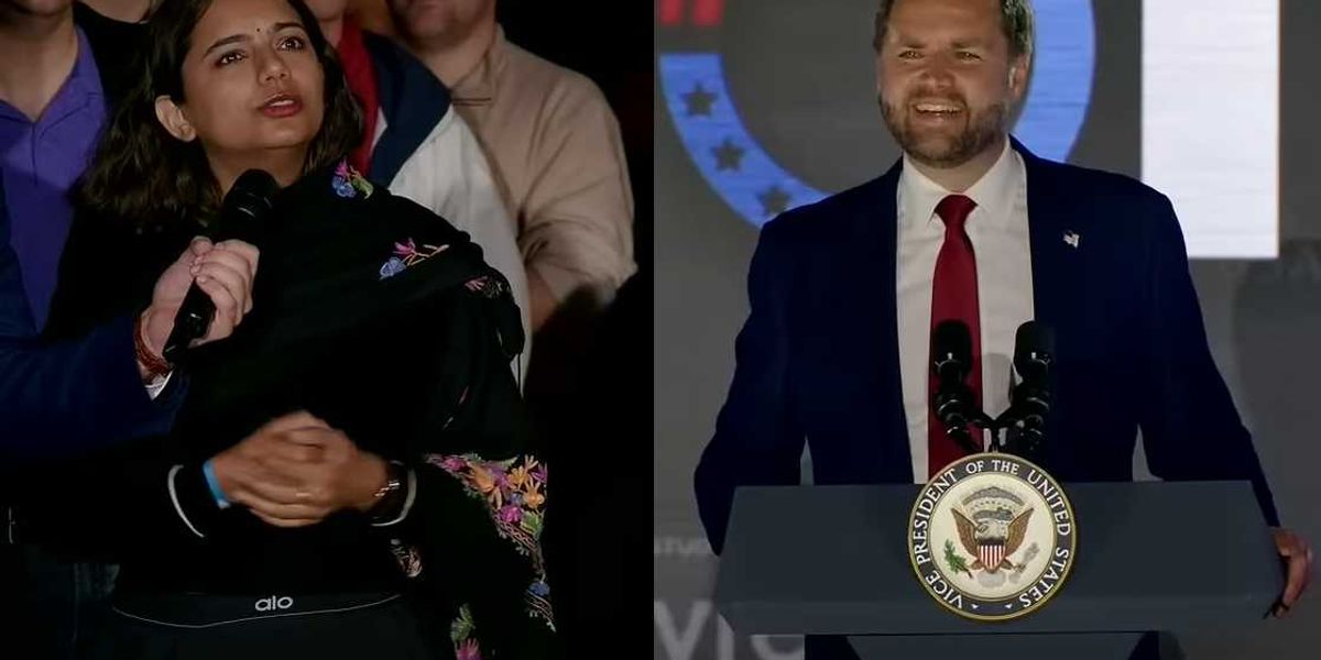 Vance schools yappy student on problems with immigration: ‘There’s too many people who want to come’ Vance schools yappy student on problems with immigration: ‘There’s too many people who want to come’