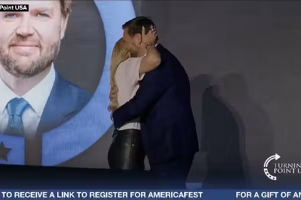 Vice President joins Erika Kirk for TPUSA event