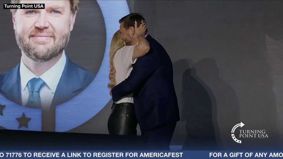 Vice President Vance joins Erika Kirk for TPUSA event