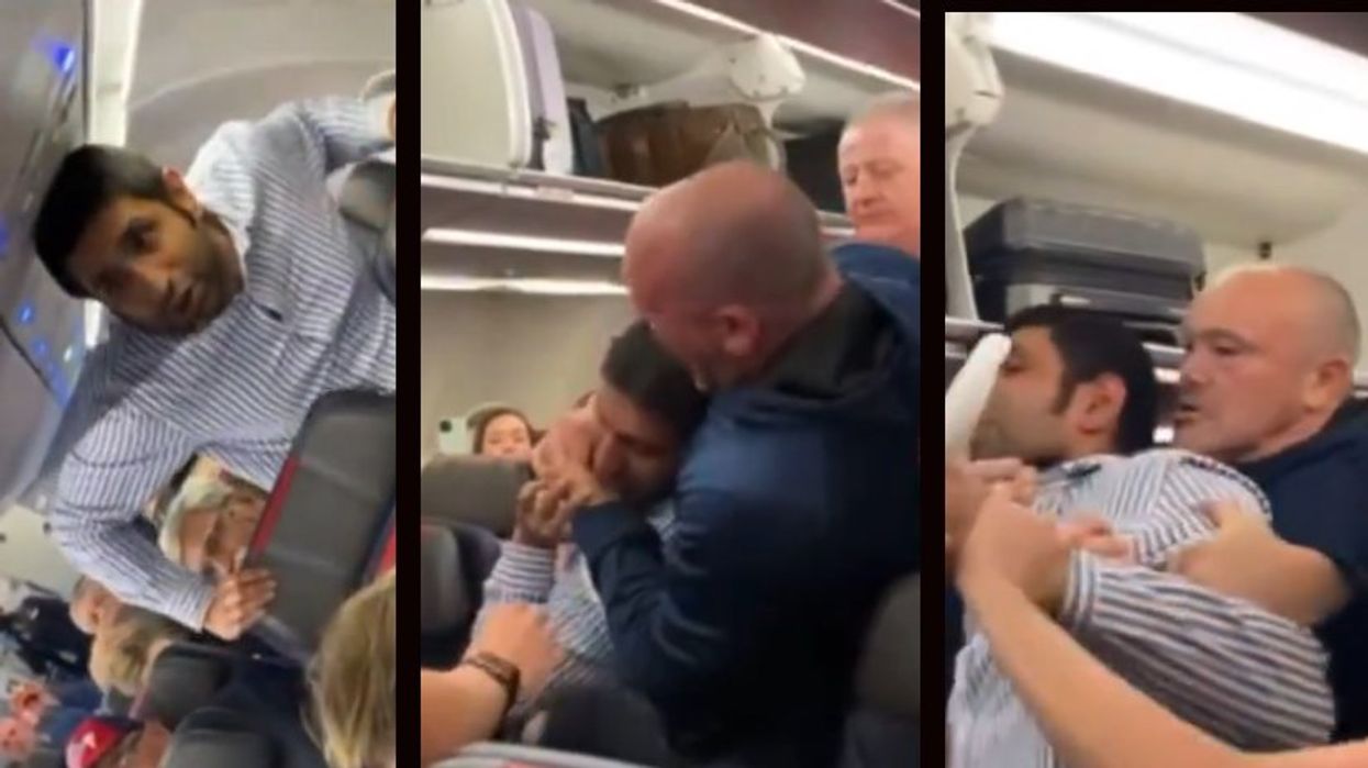 Video: Airline passenger makes it brutally clear to race-baiting bigot that his nonsense won't fly