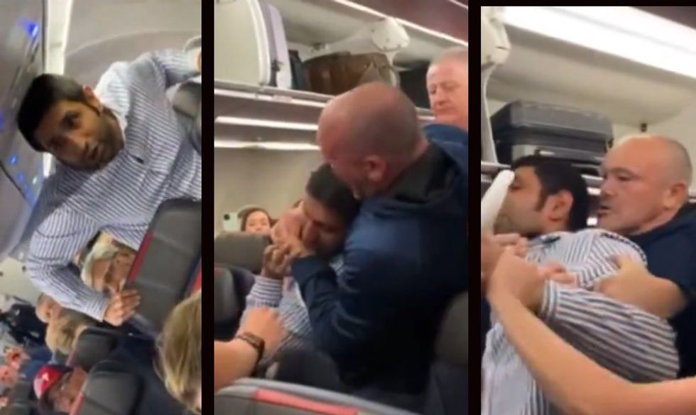 Video: Airline passenger makes it brutally clear to race-baiting bigot that his nonsense won't fly