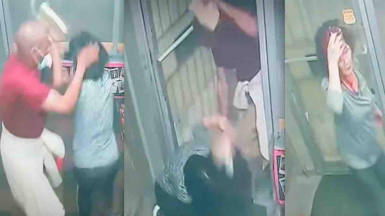 VIDEO: Attacker uses cement block to brutally beat two Asian women — and male bystander just feet away simply walks off