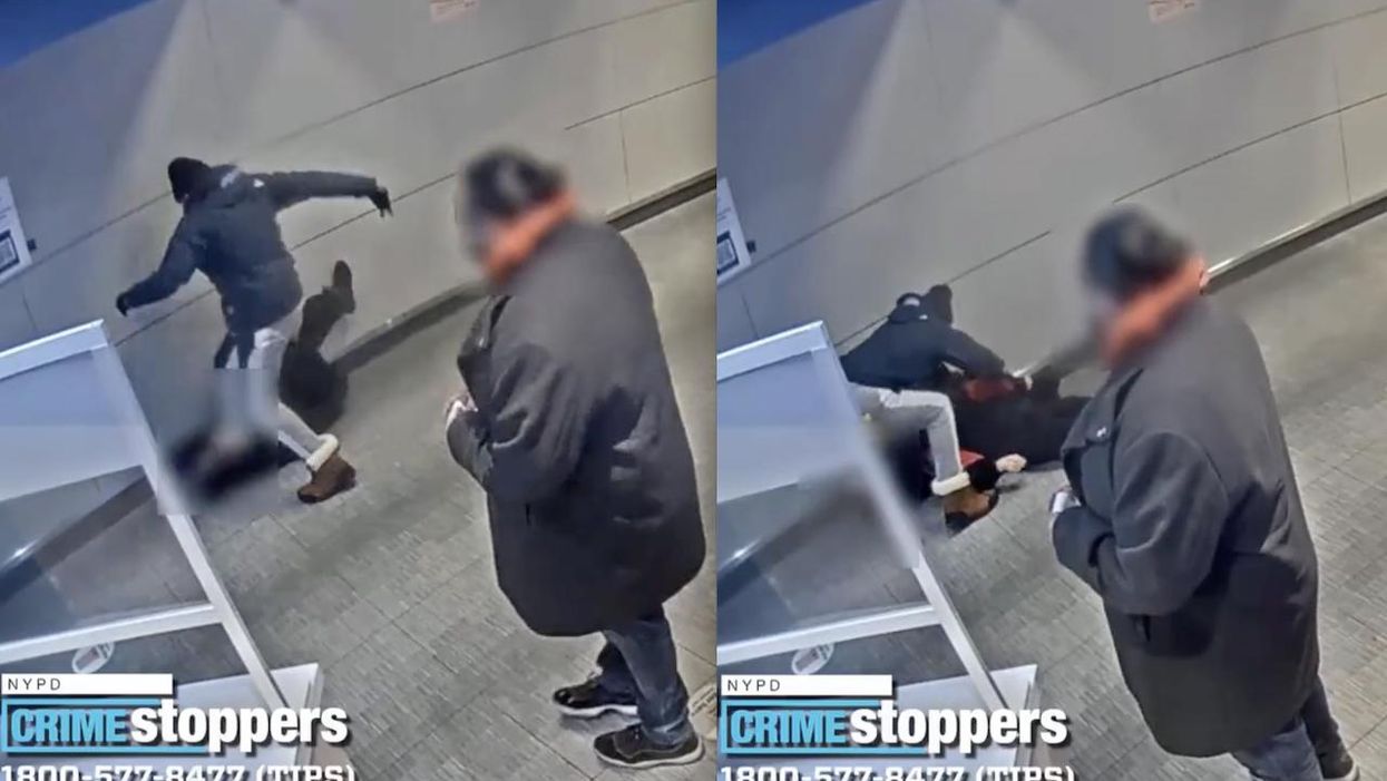 Video: 'Big burly' bystander does nothing while thug repeatedly punches, stomps, flattens McDonald's customer, steals victim's property