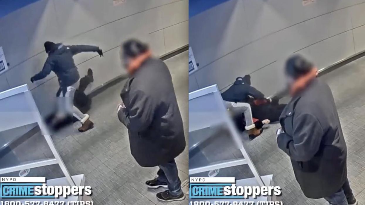 Video: 'Big burly' bystander does nothing while thug repeatedly punches, stomps, flattens McDona​ld's customer, steals victim's property