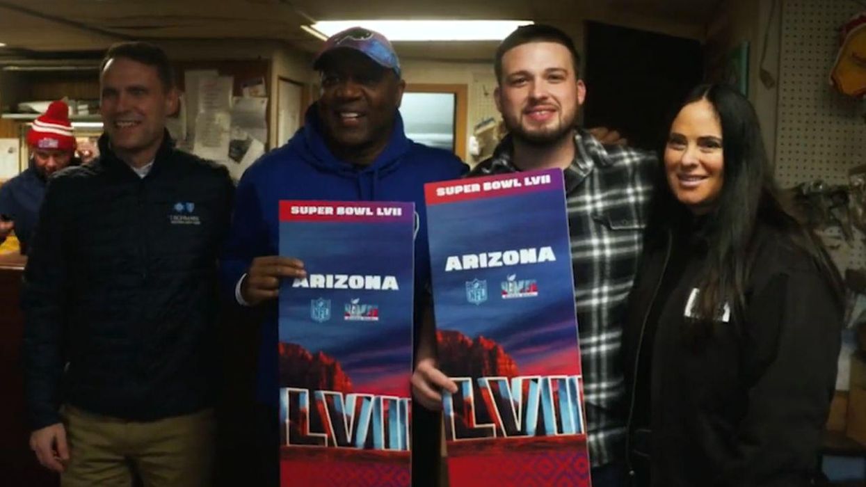Video: Buffalo man who saved 24 people during blizzard surprised with Super Bowl tickets from Bills