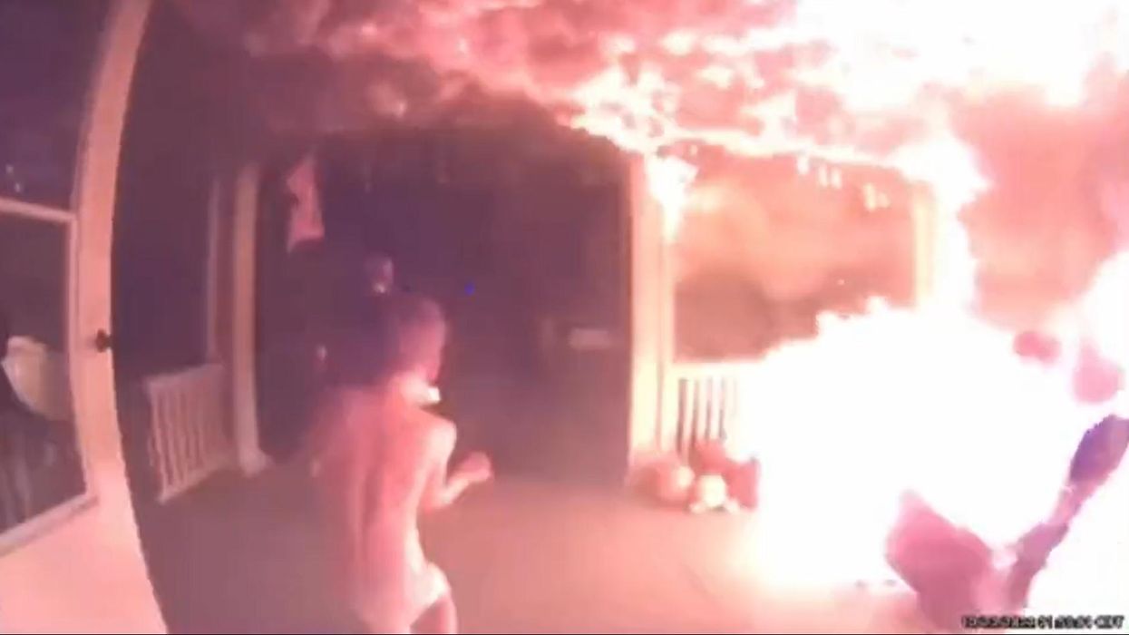 Video: Children spared fiery deaths after Iowa man makes a wrong turn at the right time