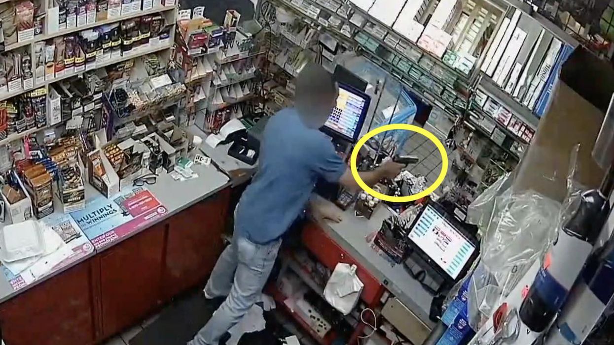 Video: Crook attacks gas station clerk behind counter. But clerk — who has concealed weapons permit — pulls gun and shoots his assailant.