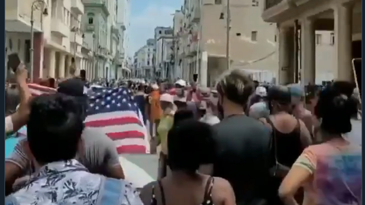 VIDEO: Cubans wave American flag, chant 'Liberty!' in mass protests against communist dictatorship