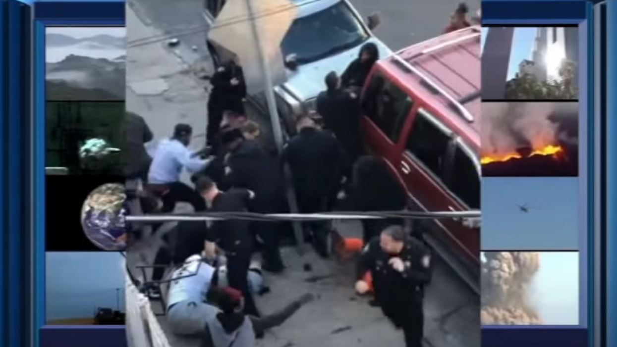 Video emerges of massive street brawl in Jersey City where police used batons and pepper spray
