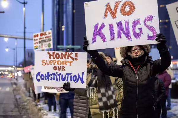 VIDEO: Female No Kings protester wearing phallic costume tossed to the ground by cop — and faces a slew of charges