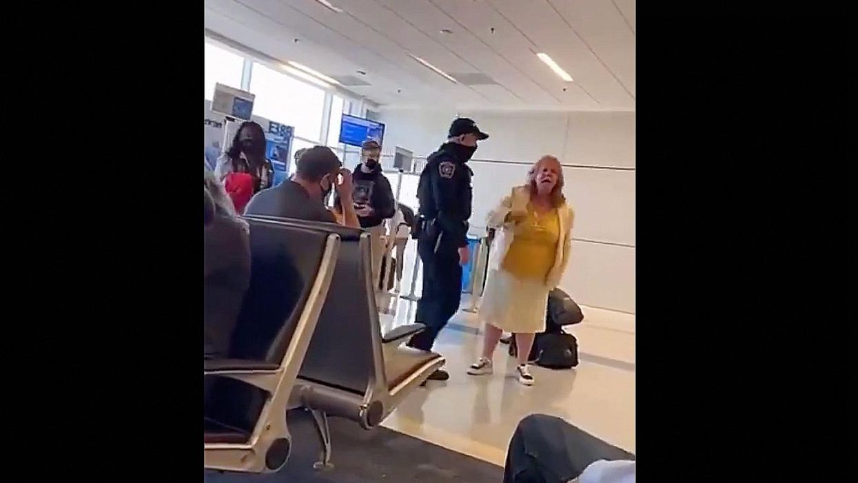 VIDEO: Hysterical woman claims airport employee ‘choked’ her to the ground after she reportedly entered restricted area: ‘I want the manager of the f***ing airport here!’