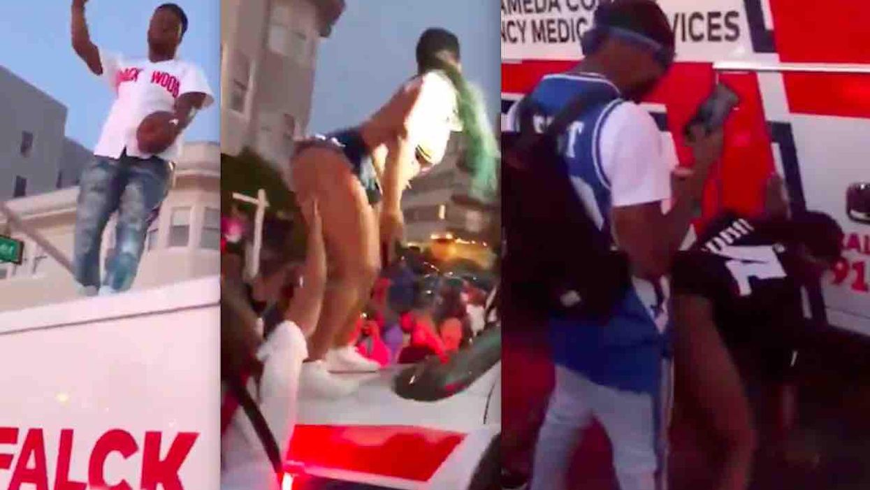 VIDEO: Juneteenth revelers twerk, pose on top of ambulance coming to help at deadly shooting scene