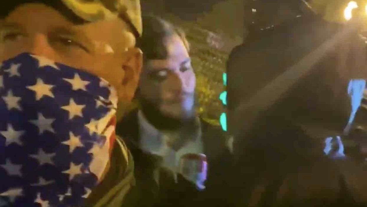 VIDEO: Leftist thug punches man after cornering him on DC street — then it's an Antifa gang-up special before victim escapes with bleeding head