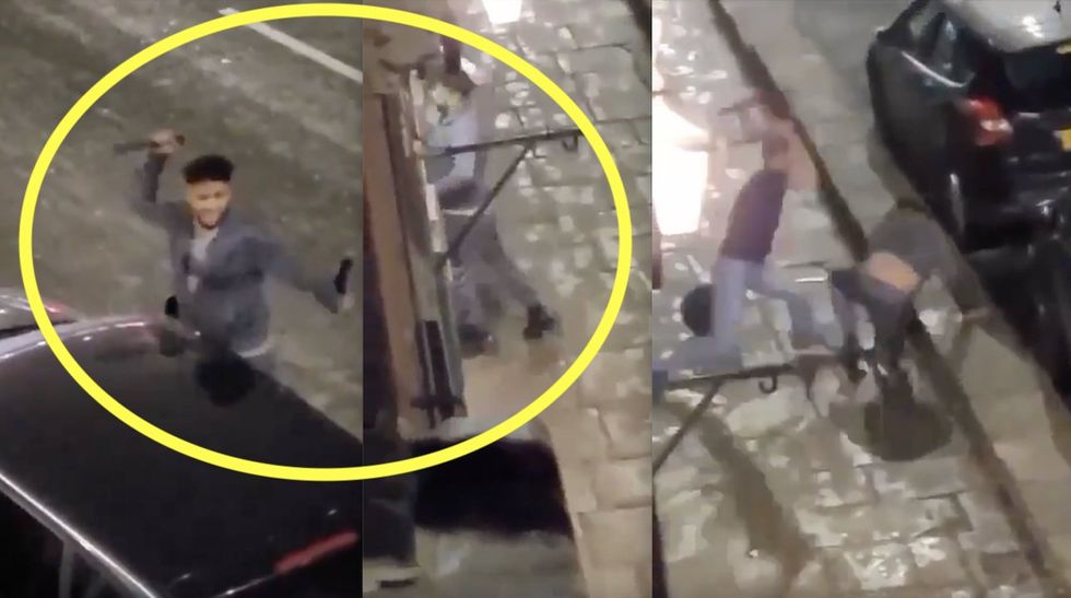 Video: Machete-wielding thug on rampage in UK finds out what can happen when fed-up folks reach their boiling points