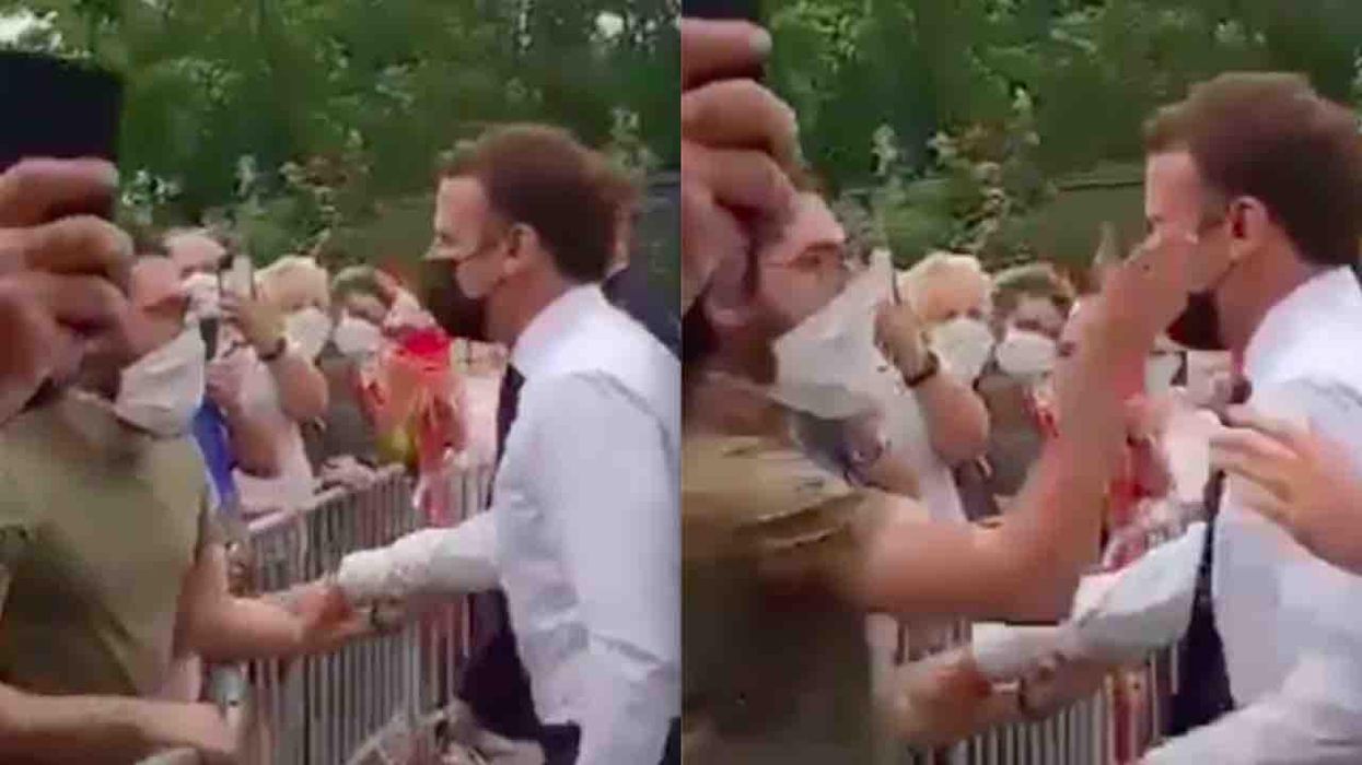 VIDEO: Man slaps face of French President Emmanuel Macron; security quickly takes him down