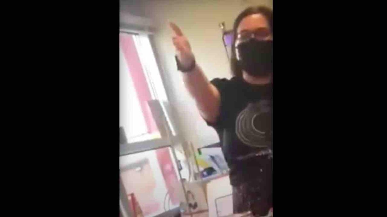 VIDEO: Middle school teacher berates 'straight jerk' student apparently over his LBGTQ objection. Teacher pays big price for her tirade.