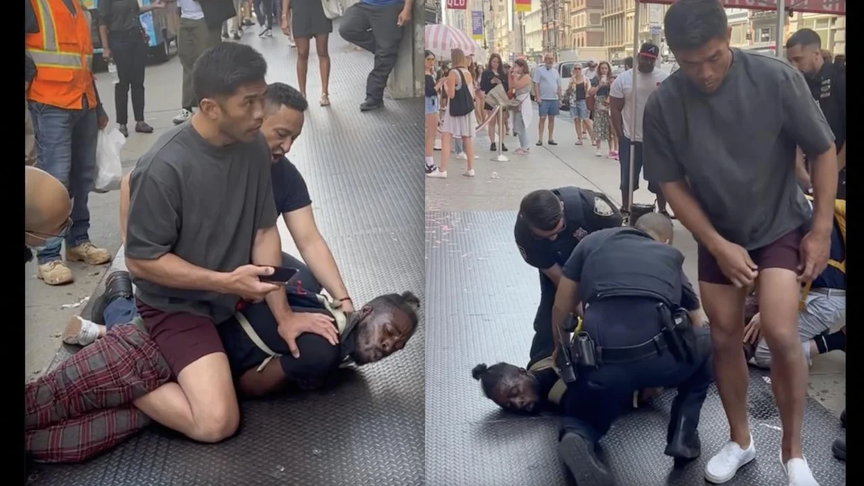 Video: MMA fighter with jiu-jitsu black belt pins to sidewalk thug who was on alleged sucker-punching rampage against NYC pedestrians